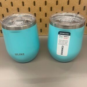Pair of Corkcicle Insulated Stemless Cups